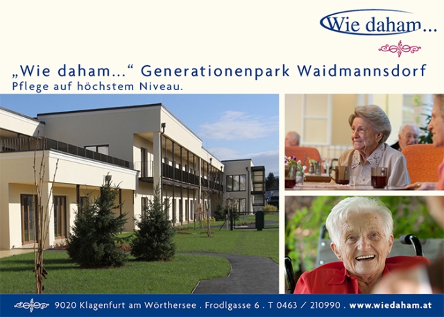 “Wie daham…” Generationenpark Waidmannsdorf