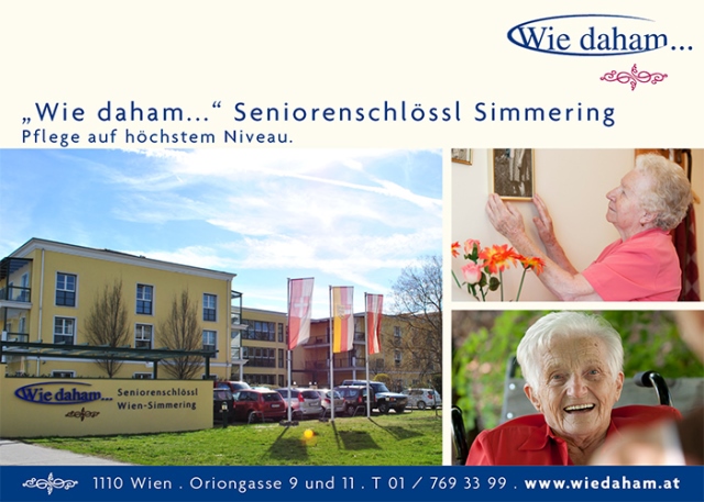 “Wie daham…” Seniorenschlössl Simmering