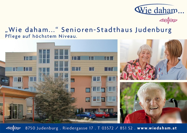 “Wie daham…” Senioren-Stadthaus Judenburg